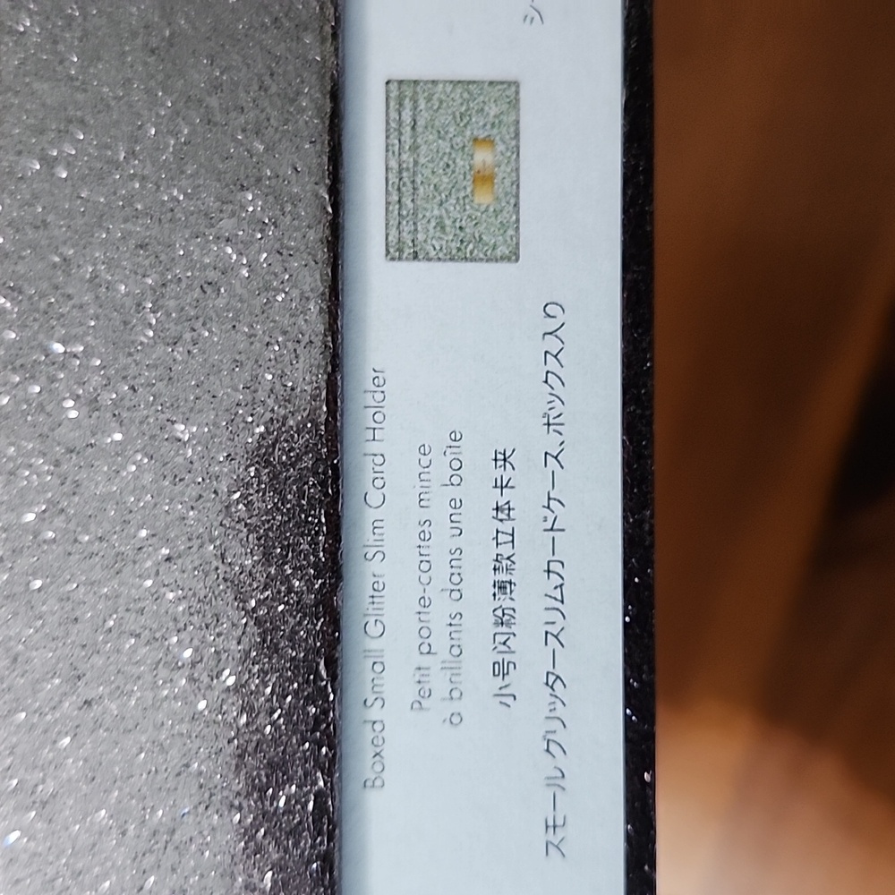 Kate Spade Glittery Green Seawater KENZIE Cardholder - Picture 7 of 7